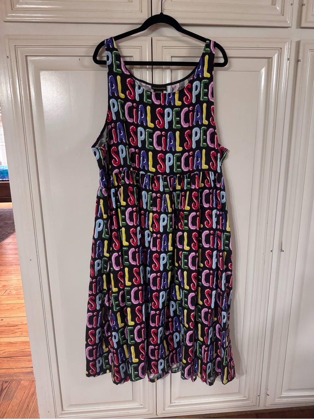 Nooworks Black Multicolor 'SPECIAL' Print Sleeveless Dress